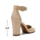 thumbnail image 5 of Zapatos de Tacón para Mujer DREAM PAIRS Angela en Ante Nude Talla 8.5 US, 5 of 7