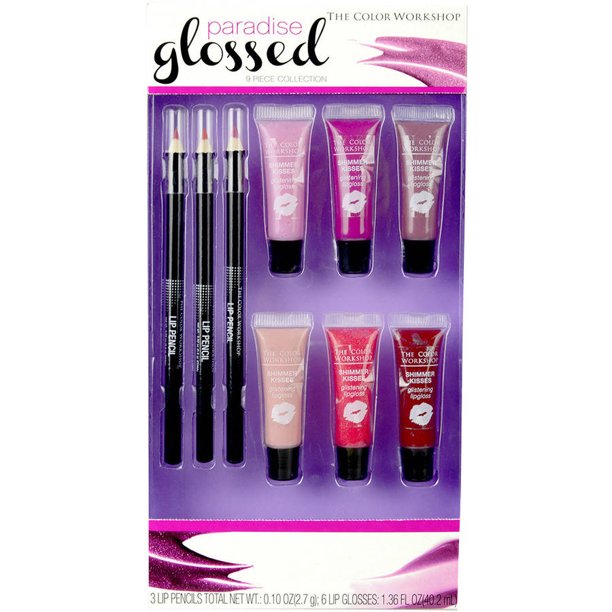 The Color Paradise Glossed Lip Essentials Collection, 9 pc