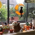 thumbnail image 3 of Adornos de ventana de gato en la luna hechos a mano para decoración del hogar, jardín, oficina y bebé. amarillo, 3 of 9