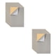 thumbnail image 2 of Bewildely 10 piezas de hojas adhesivas de terciopelo flocado joyero delineador arte tapicería telas plantilla hacer cajón gris Gris 2piezas, 2 of 6