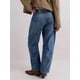 thumbnail image 5 of Pantalones Vaqueros Holgados de para Mujer, de Tiro Bajo, con Parches y Pernera y Bolsillos. Azul S, 5 of 7