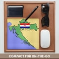 thumbnail image 4 of 3dRose, Map and Flag of Croatia with Republic of Croatia printed in English and Croatian, MousePad, 4 of 7