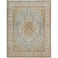thumbnail image 1 of Amer Tapis ETE36767R 6 Pi. 7 Po x 6 Pi. 7 Po. R Éternel Transitionnel Tapis à la Mode&44; Or, 1 of 5