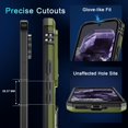 thumbnail image 2 of KOMI Case for Google Pixel 9/9 Pro with Slide Camera Cover+Screen Protector(1 Pack), Rotated Ring Kickstand Military Grade Shockproof Protective Cover-Olive Green, 2 of 5