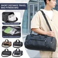 thumbnail image 2 of Bolsa deportiva de entrenamiento para hombre, con compartimento bolso de mano de gran capacidad para zapatos y bolsillo húmedo para viaje, Camping, Trekking, Senderismo y viajes Fivean unisex, 2 of 2