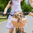 thumbnail image 2 of Basket Frame Removable Cycling Front Carrier Bag Pet Carrier Bag, 2 of 8
