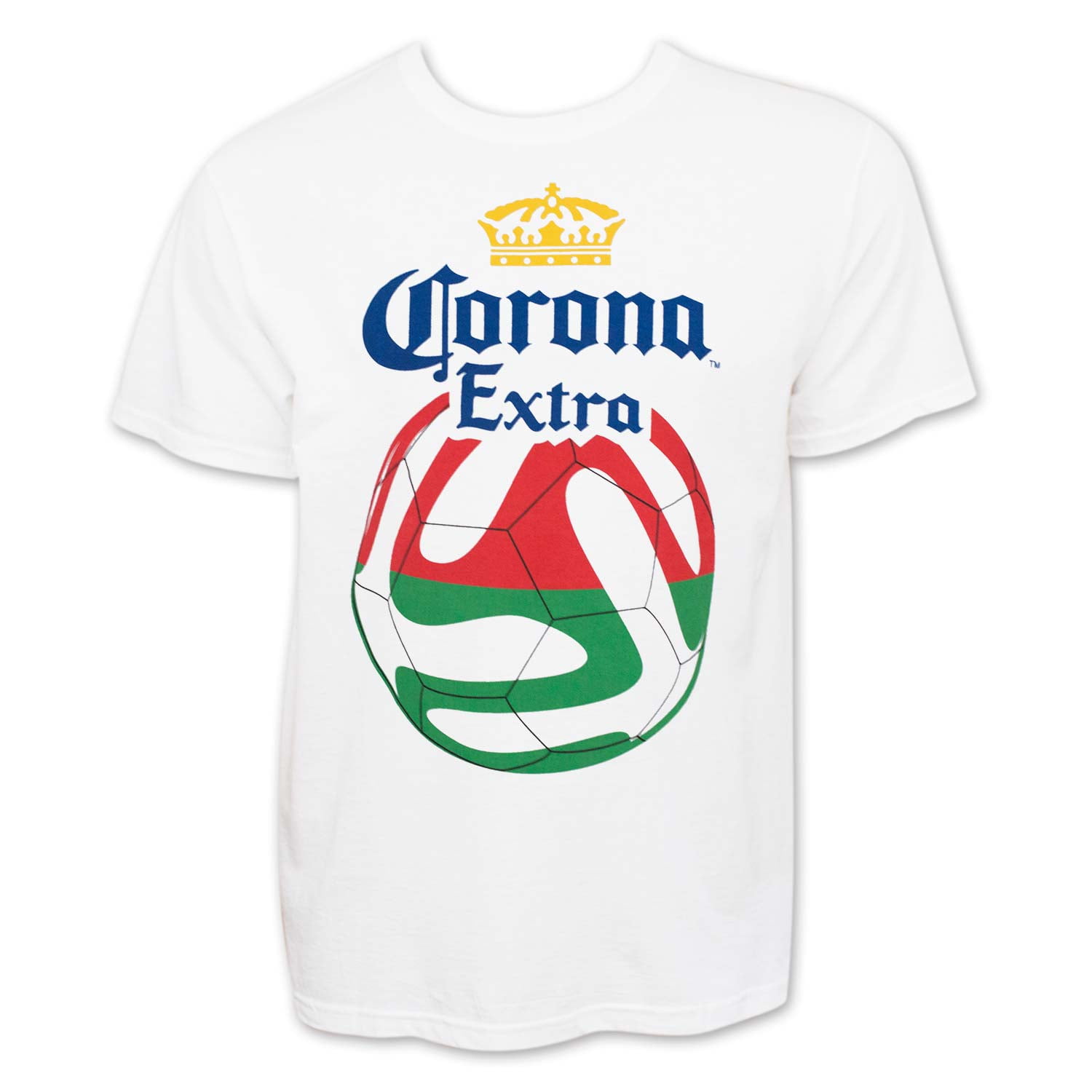 Corona Extra Soccer Ball Logo Tshirt White