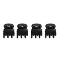 thumbnail image 2 of 60pcs Small Hair Claws Platic Mini Hair Clamps Headwear for Girls Women Lady (Black), 2 of 5