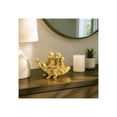 thumbnail image 3 of Three Monkeys on Banana Figurine for Home Decor - Animal Sculpture for Bathroom, Office, and Living Room Accent - Playful Ornaments for Shelf or Coffee Table Display - 5", Gold & Metallic, 3 of 13