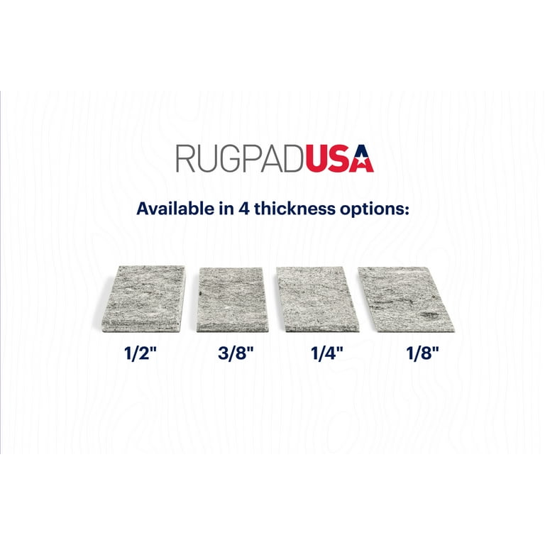RugPadUSA Rug Pro Ultra-Low Profile Felt and Rubber Rug Pad - Rug Size: 8' x 10