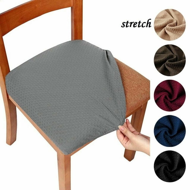 Fundas de asiento para sillas de comedor, extraíbles, lavables y antipolvo.