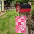 thumbnail image 5 of Rod-Free Courtyard Decorative Flag 12x18in Thick Fabric Four Seasons Universal Durable Not Easy To Fade Disassembly Convenient Hotpink Geometric Patterns_4, 5 of 8