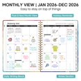 thumbnail image 2 of Planificador JEJEGO 2026 semanal y mensual A5 con tapa dura, 2 of 7