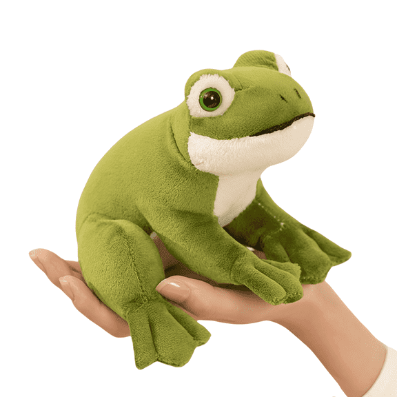 Cute Plush Stuffed Animal - Realistic Frog Plush Toys Accompany Sleeping Dolls Birthday Gifts-4.7 ''