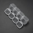 thumbnail image 4 of Caja de plástico transparente de 4 rejillas, organizador de cajas de almacenamiento de joyas con cuentas para píldoras Ygjytge Cuidado Belleza, 4 of 4