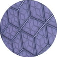 thumbnail image 1 of Ahgly Company Tapis Rond Lavable en Machine Intérieur Transitionnel Violet Pervenche Profond, 6 Pieds Rond, 1 of 7
