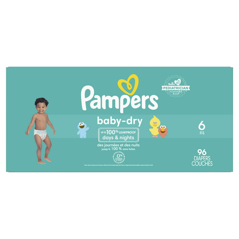 Pampers Baby-Dry Size 6 Diapers 96 ct Box