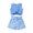 Light Blue, variant on Vedolay Girl Shorts Sets Casual Girl's Tie Dye Short Sleeve Round Neck T Shirt and Biker Shorts 2 Piece Summer Outfit,Brown 2-3 Years