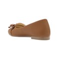 thumbnail image 1 of Flats clásicas Exterior Piel vegana Color Café Para Mujer, 1 of 3