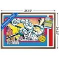 thumbnail image 3 of Marvel Trading Cards - Iceman Wall Poster, 22.375" x 34" Framed, 3 of 6