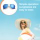 thumbnail image 4 of Sonducket Gafas de sol Novedad de alto rango Diferentes vibrantes Resistentes Ligeras Mano de obra fina Diseño único Gafas redondas Lentes Oro + Azul Sonducket AP008819-06, 4 of 6
