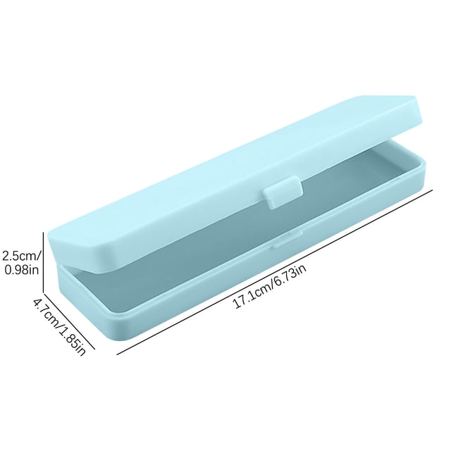 Large Pencil Case Multifunctional Small Size Stationery Plastic Pencil Case Semi Transparent Frosted Pencil Case Student Storage Pencil Case Plastic Pencil Case,Small Pencil Case