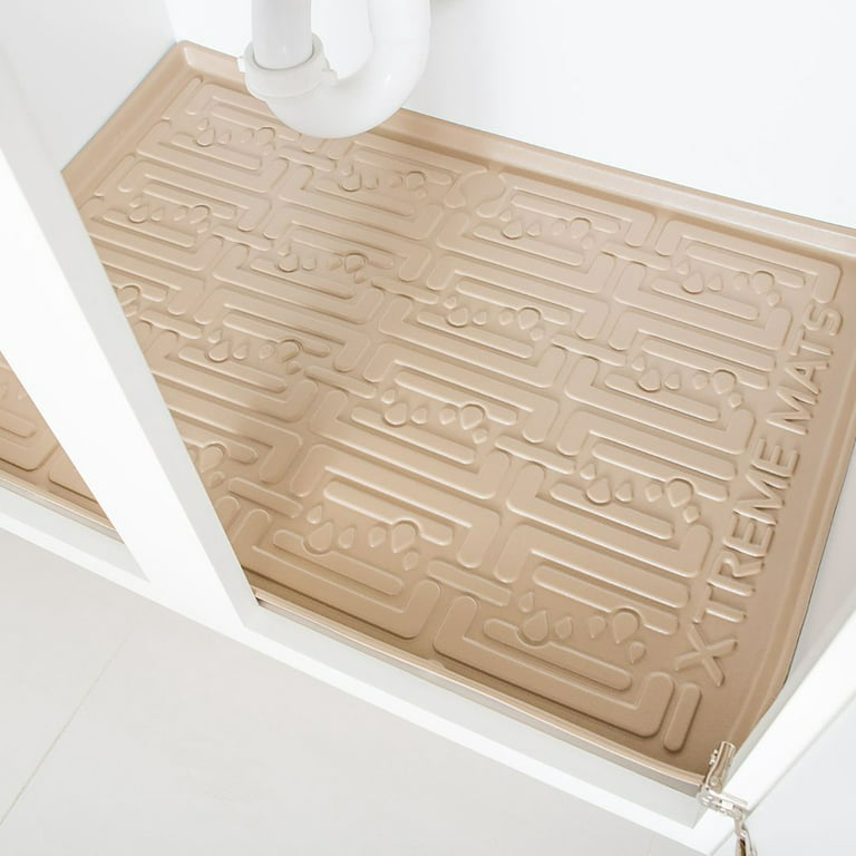 Under Sink Cabinet Mat Protector Bathroom Kitchen Drip Spill Tray 25 inch x 22 inch