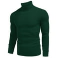thumbnail image 3 of COOFANDY Mens Ribbed Slim Fit Knitted Pullover Casual Turtleneck Sweater, 3 of 8