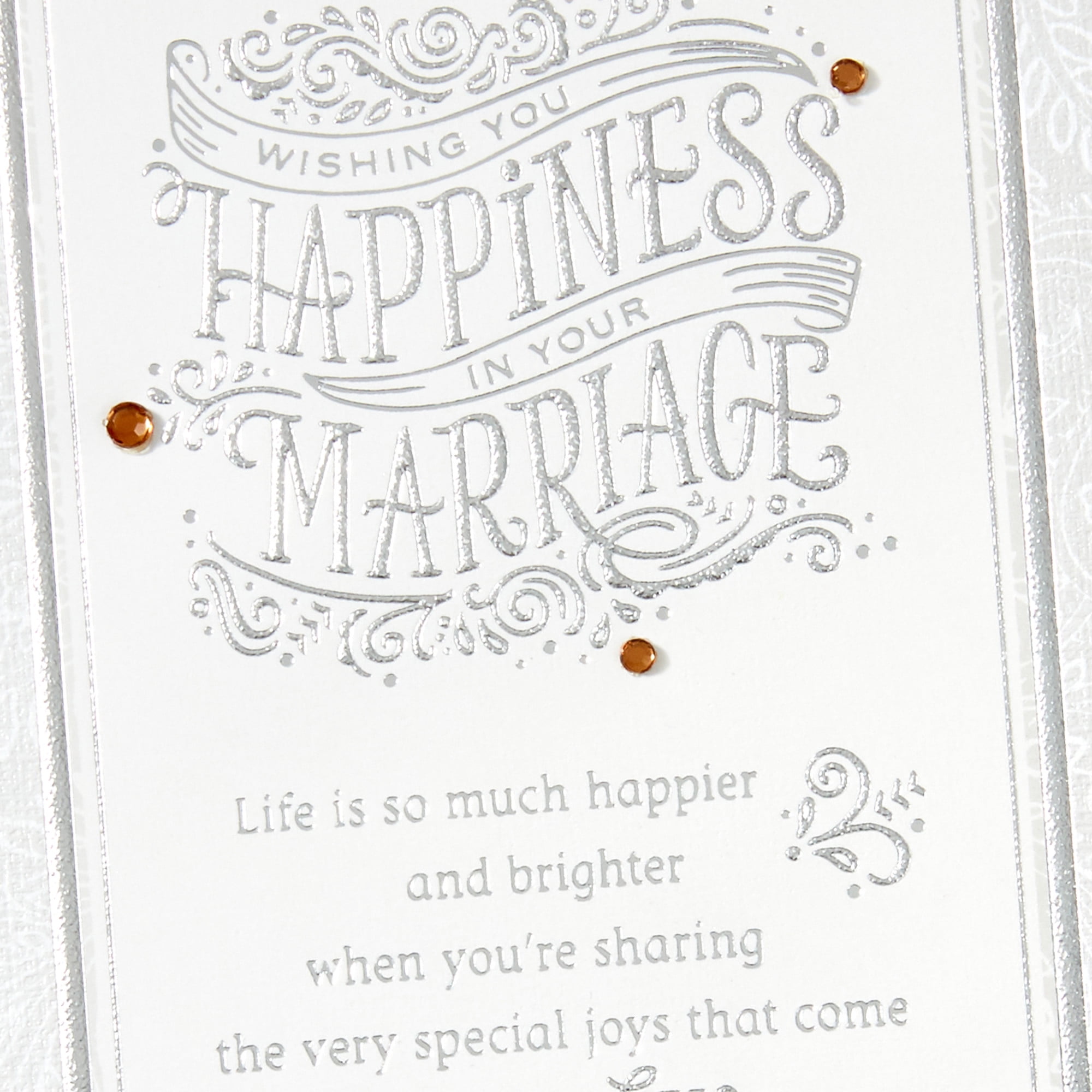 Hallmark Wedding Card (Wishing You Happiness)