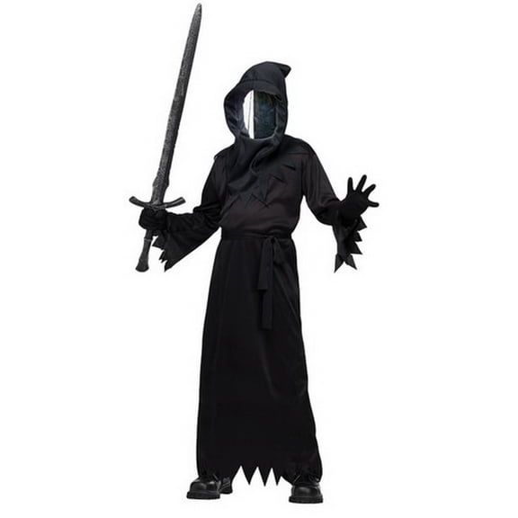 Fun World Ghost Haunted Mirror Ghoul Boy's Halloween Fancy-Dress Costume for Child, S (4-6)