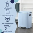 thumbnail image 6 of happimess Marco Rectangular 10.6-Gallon Double Bucket Trash Can with Soft-Close Lid, Tide Pool Blue, HPM1005H, 6 of 6