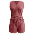 thumbnail image 5 of MAIHAN Women Summer Outfits Women Clothing Shirt and Shorts Set Shorts Set 2 Piece Outfit for Casual and Summer Wear, 5 of 5