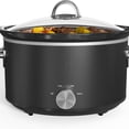 thumbnail image 2 of Small Slow Cooker 4QT, Mini Food Warmer with 3 Heating Settings, Removable Ceramic Pot, Dishwasher  Glass Lid, Stainless Steel, 2 of 6