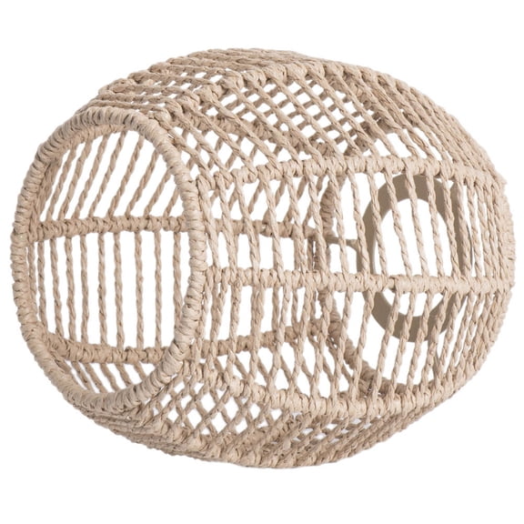 MERRYHAPY Brown Woven Lamp Shade Natural Material Pendant Ceiling Lamp Cover for Home