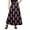 Black, variant on Skirts For Women Long Length Rayon Printed Casual Summer Wear Clothing