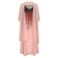thumbnail image 2 of Birdeem Robe à Bretelles Dégradé Imprimé avec Veste en Chiffon pour Femmes, 2 of 6