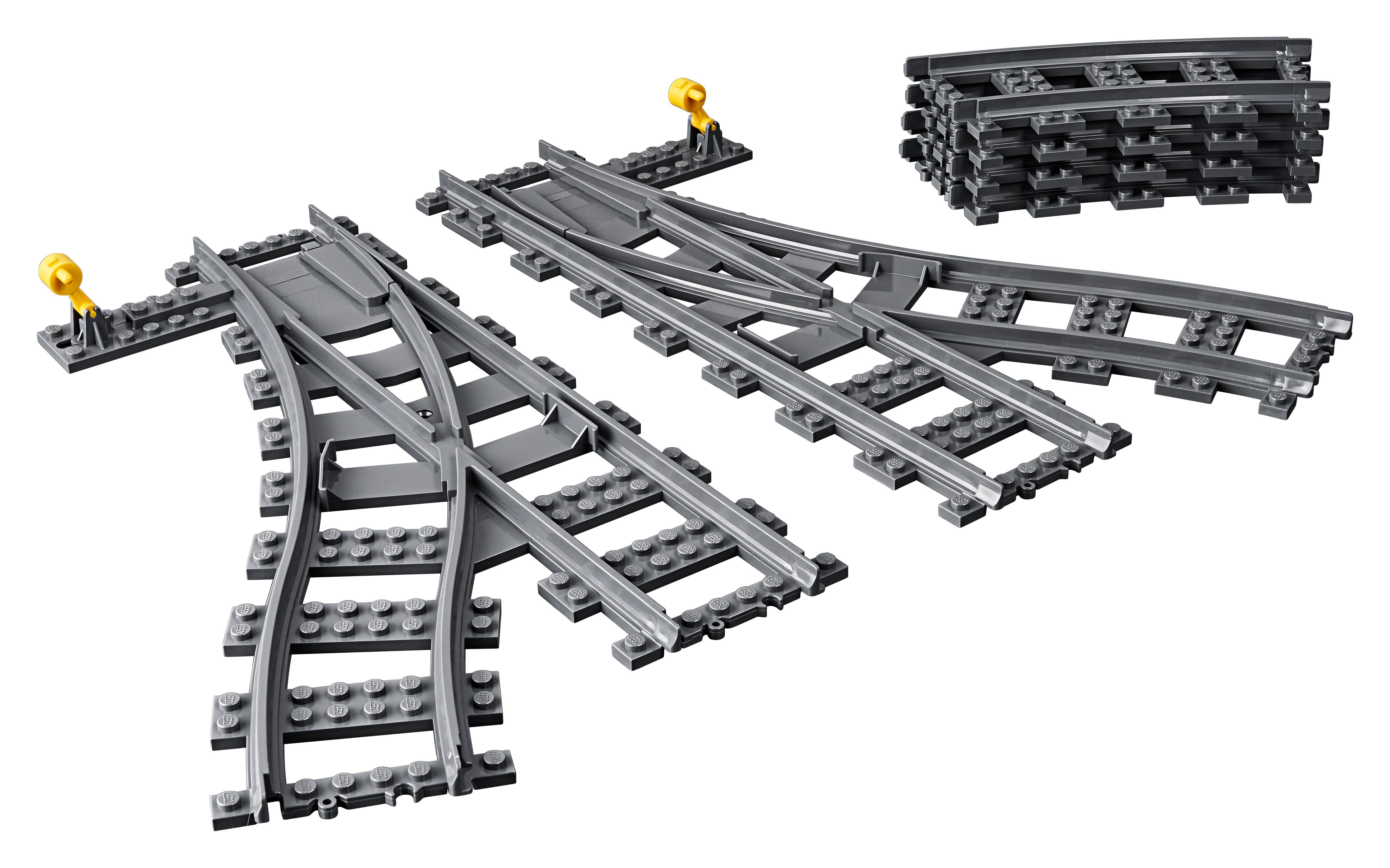 halstørklæde Velsigne Forstærker LEGO City Trains Switch Tracks 60238, 6 Pieces, Toy Train Track Extension  Pack, Accessory Set - Walmart.com