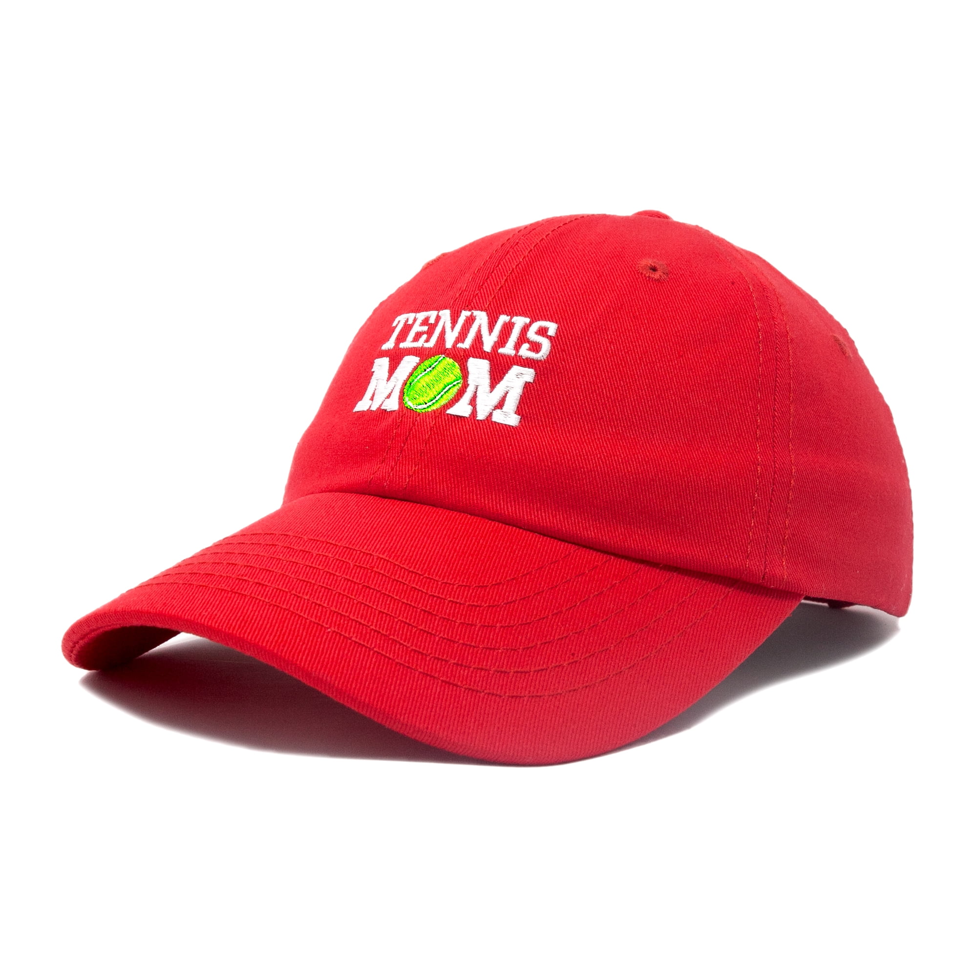 DALIX Premium Cap Tennis Mom Hat for Women Hats and Caps in Red