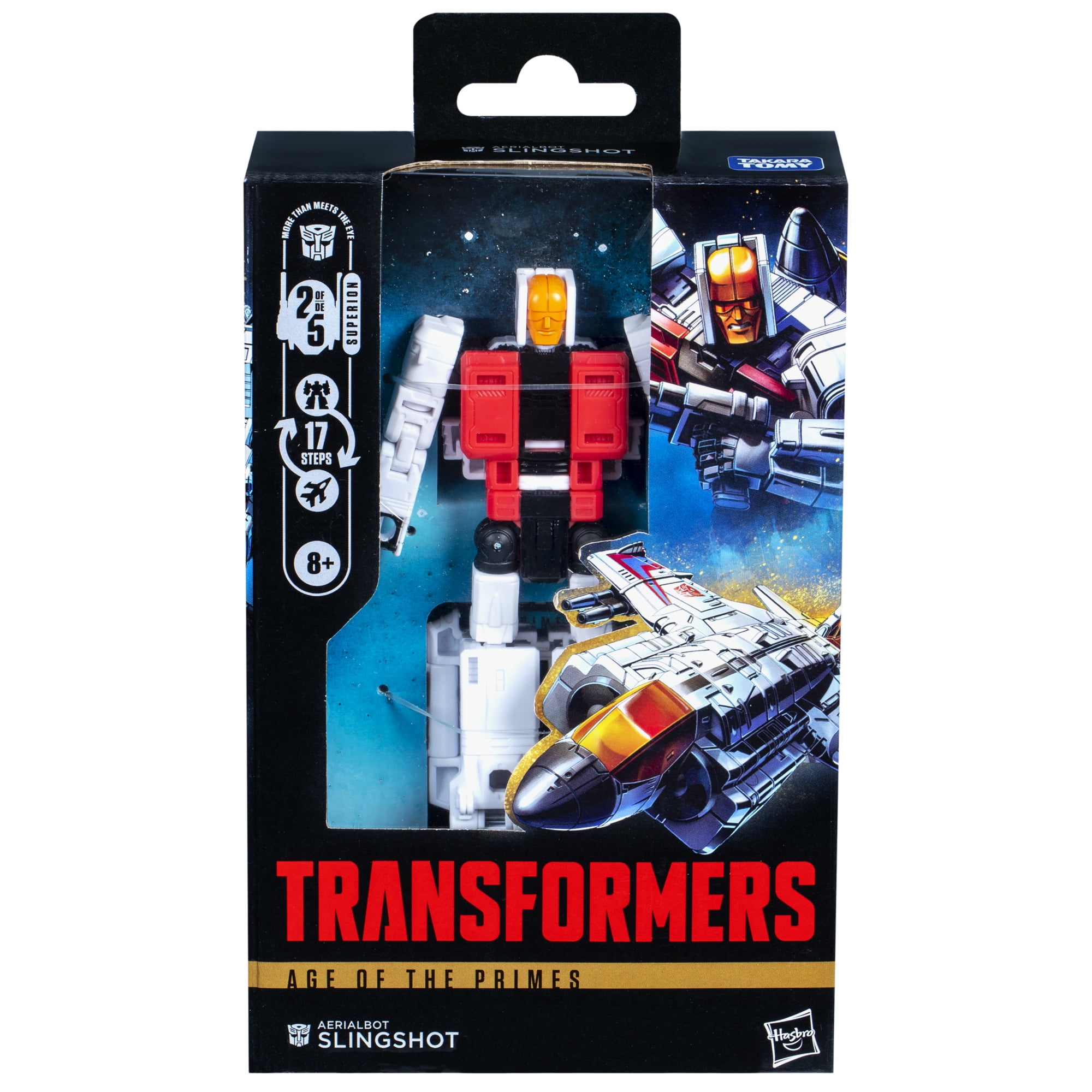Transformers Age of the Primes Deluxe Class Aerialbot Slingshot 5.5” Action Figure, 8+