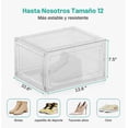 thumbnail image 2 of Transparente Zapatos Apilables Estantes Plasticos Transparentes 10 Piezas, 2 of 4