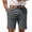 #02 Gray 【Mix, Match & Rotate: Stock Up on Your Favorite Colors】, variant on Men's Straight Leg Cotton Business Shorts, Casual Chinos Work Trousers, Elastic Waist with Drawstring, Lightweight Quick Dry Comfort, Office Travel Outdoor, Summer | Velmuse