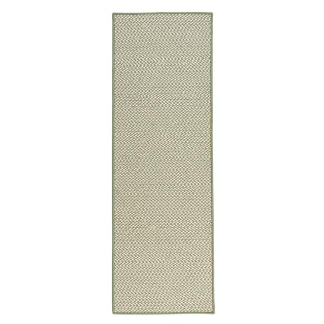 Colonial Mills Rug HB68R030X096S 2 ft. 6 in. x 8 ft. Herringbone Mudroom Braided Runner Moss Green