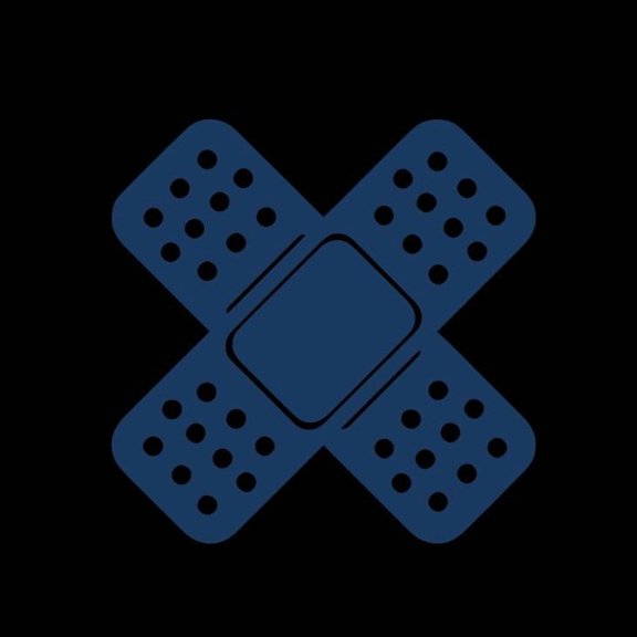 Cross Band Aid Temporary Car Repair Vinyl Decal Sticker UV & Waterproof Bumper Window Laptop Automotive Water Bottle Gift accessories – NAVY 5"