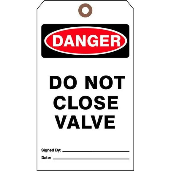 See All Industries Danger Tag,7 in H,4 in W,Cardstock,PK25 DTUF-G39