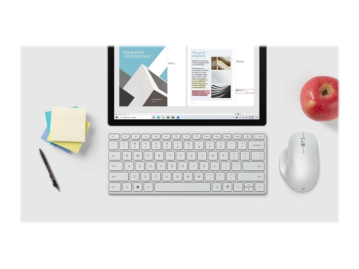 Microsoft Designer Compact Wireless Keyboard – Glacier, Bluetooth