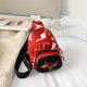 thumbnail image 2 of Riñoneras Bolsas de cintura para niños con dinosaurio de dibujos animados, monedero cruzado, Bolso para el pecho (rojo), 2 of 5