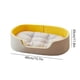 thumbnail image 3 of Pet Kennel | Washable Double-Sided Polyester Cat Dog Bed | Large 3D Cave Design | Waterproof Slip-Resistant Bottom | Play Ball Toy | 40×30 cm | Yellow, Brown, Green | 1 Piece, 3 of 6