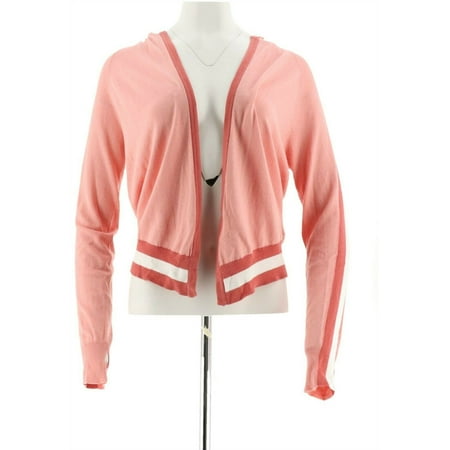 Lisa Rinna Collection Hooded Cardigan Sweater Denim Blue 2X NEW A305077 |  Walmart Canada