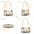 thumbnail image 7 of FORMRS Womens Shoulder Bag with Chain Strap Clutch Purse Cute Tote Handbag, Cats Reading Pattern, 7 of 7