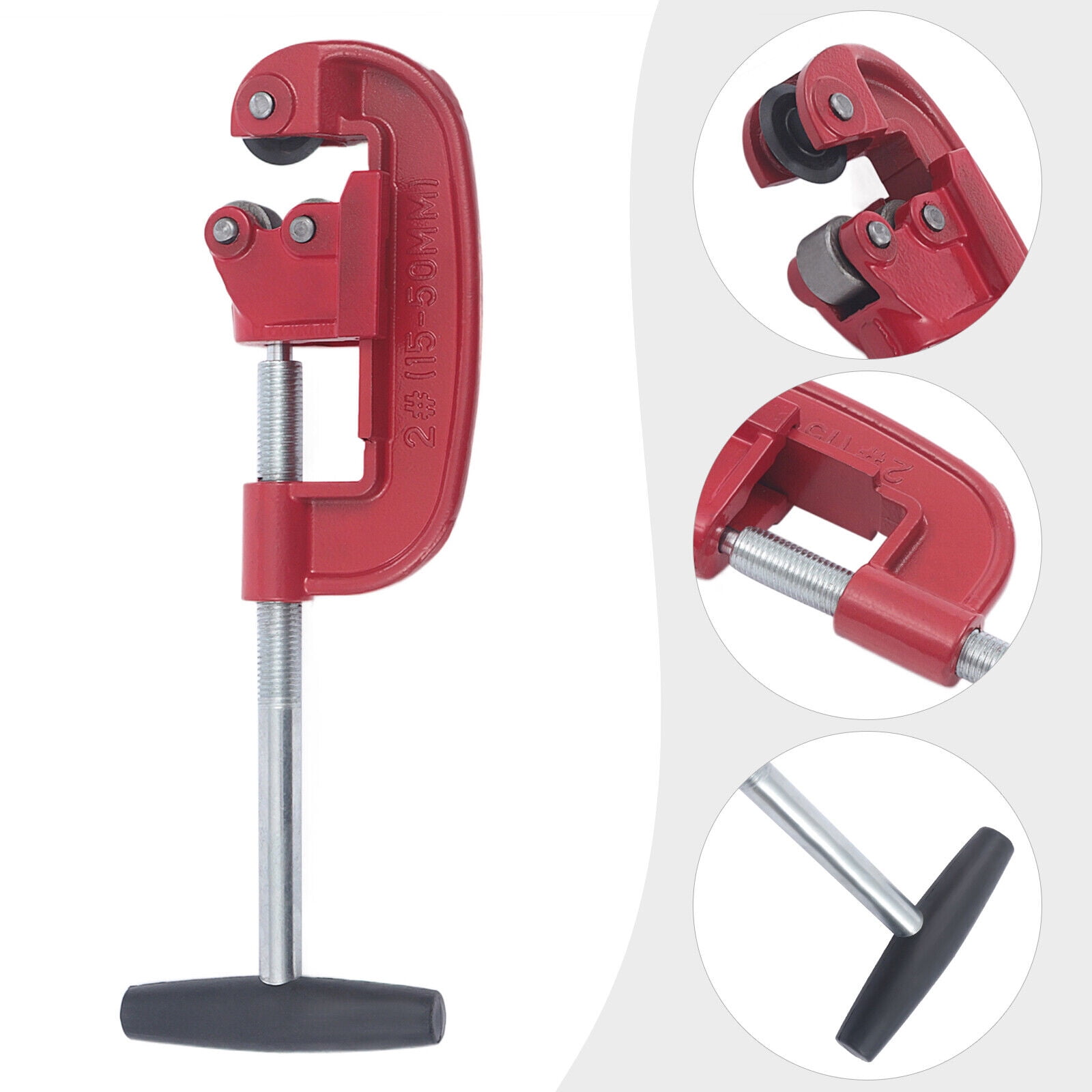 Miumaeov Heavy Duty Pipe Cutter Tool 2inch Steel Pipe Cutter Tubing Copper Cutter Set for